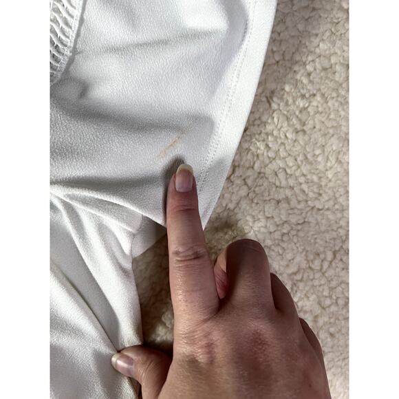 Dex White Blouse Women's Size 1x Open Knit Coastal Grandma Lagenlook Casual - Picture 7 of 9